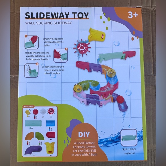 Slideway Toy - Colorful Wall bath or pool toy - Picture 3 of 3